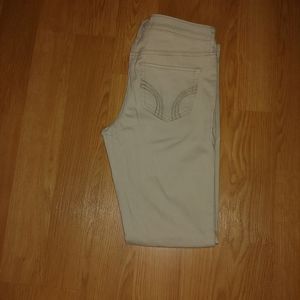 Hollister super skinny cream pants